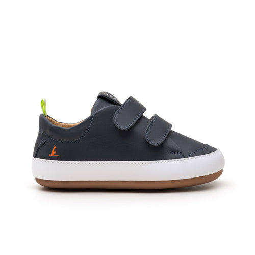 Baskets Barefoot Bébé Tip Toey Joey Bossy – Double Velcro
