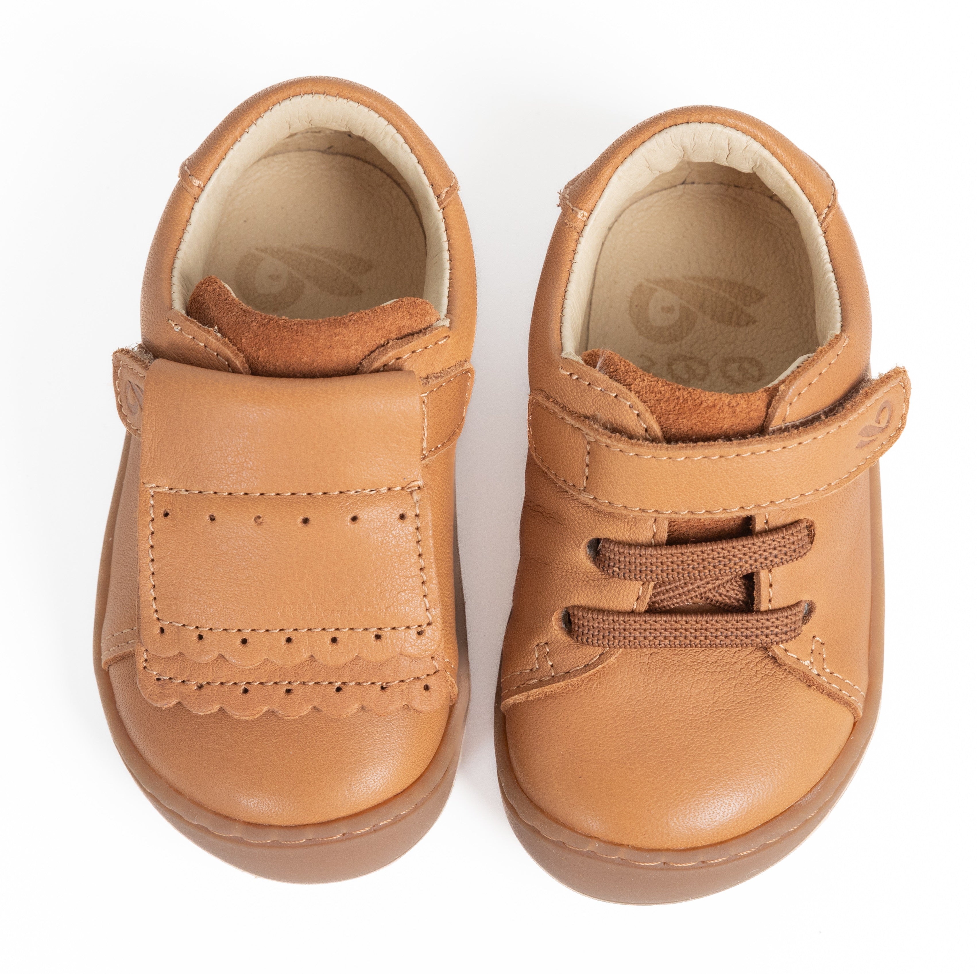 Bunny Barefoot Baby-Mokassins – Weiches Leder, Blau