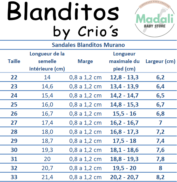 Sandales Barefoot Enfant Blanditos Murano – Cuir 100%